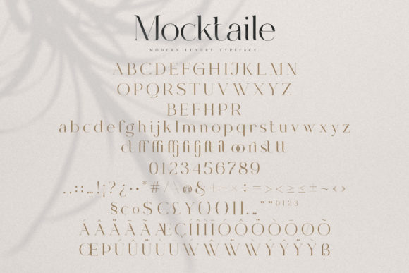 Mocktaile Font PNG with transparent background - Preview 6