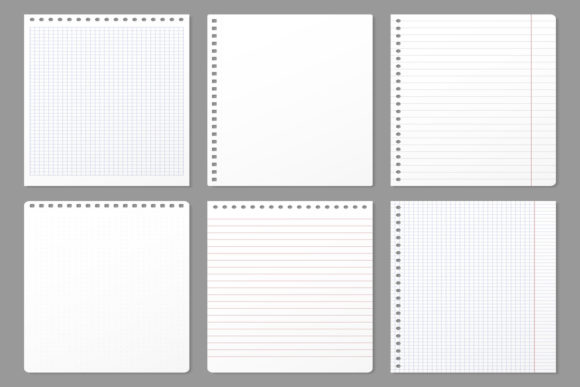 Notebook Sheet Grafika Ilustracje do Druku Przez tartila.stock
