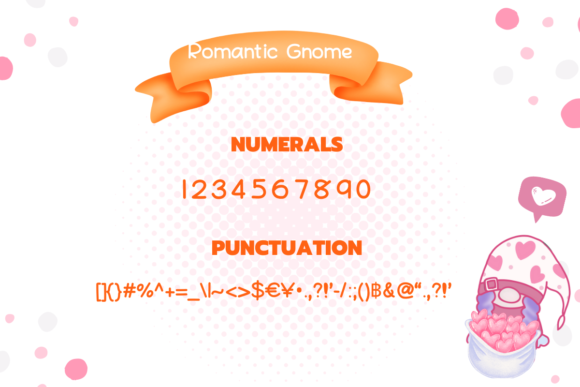 Romantic Gnome Font PNG with transparent background - Preview 2