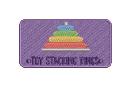 Toy Stacking Rings Label