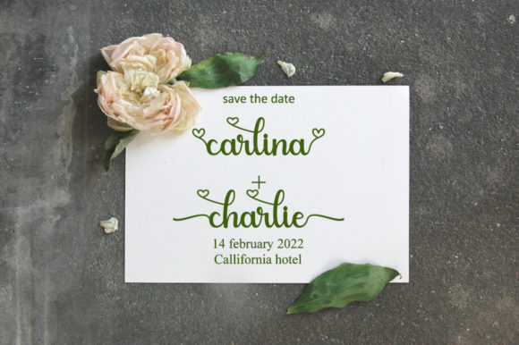 Carlina Font PNG with transparent background - Preview 1