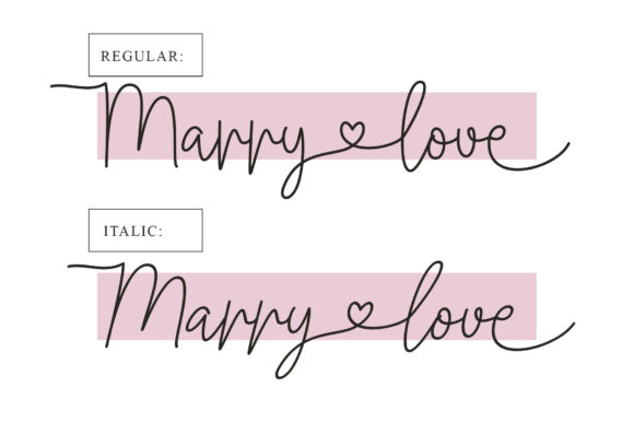 Dating Love Font - Preview 6