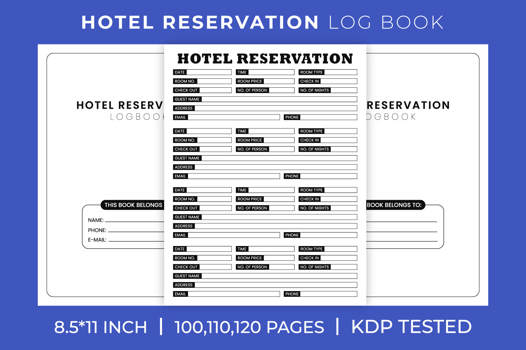 Hotel Reservation Logbook – KDP Interior Graphic by Graphics Studio ...