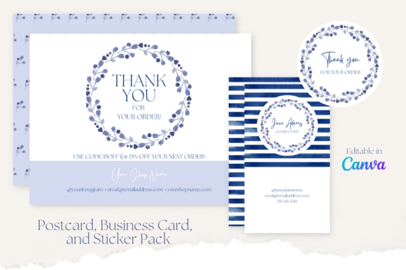 Postcard Business Card Sticker Pack Graphics