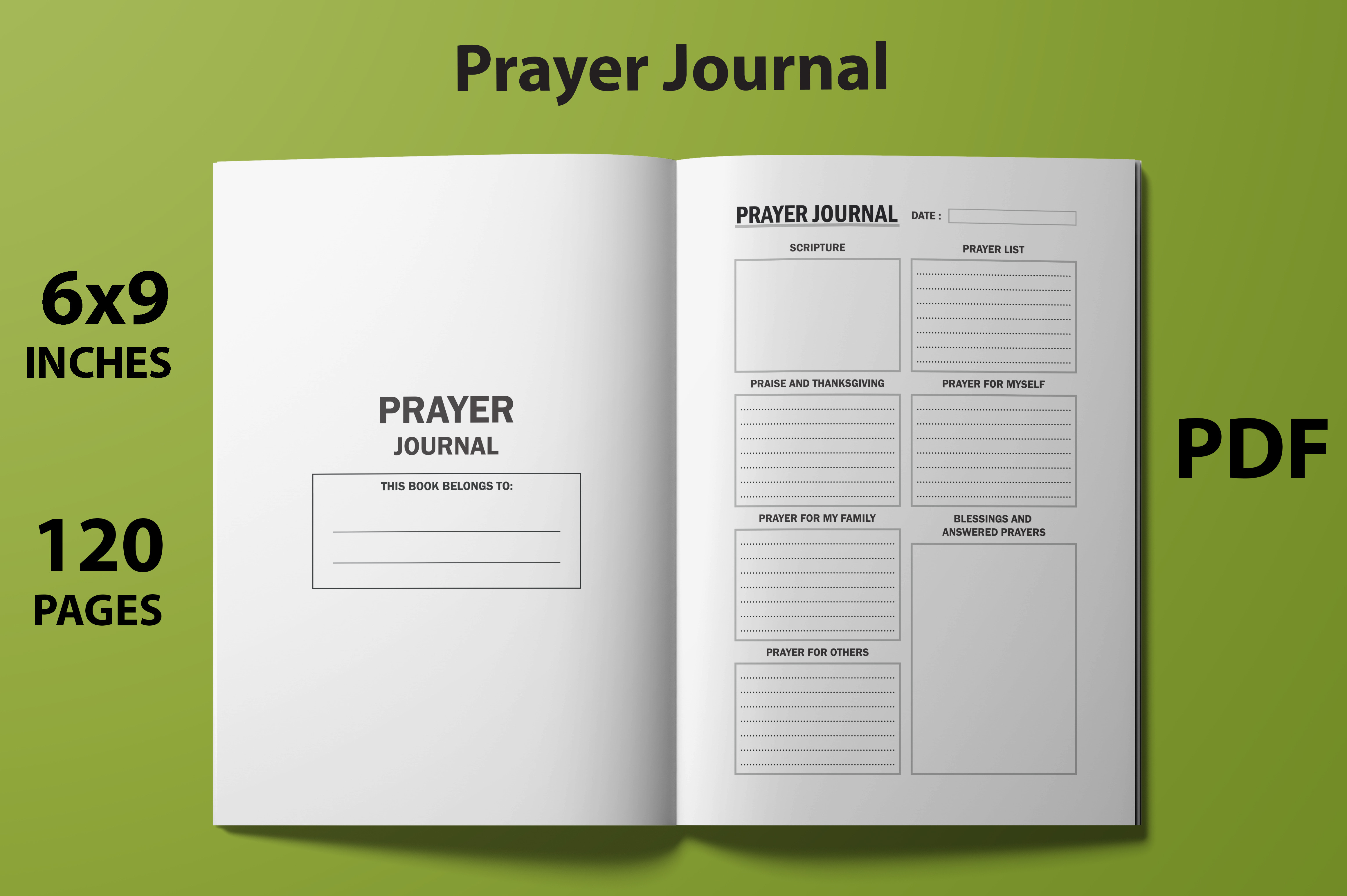 Prayer Journal - KDP Interior Graphic by KDP Unique · Creative Fabrica