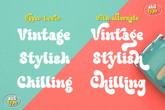 Retro Hungry Font PNG with transparent background - Preview 1