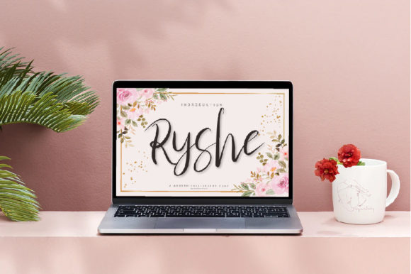 Ryshe Font PNG with transparent background - Preview 3