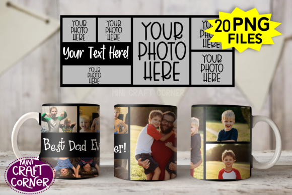 Sublimation Photo Mug Template Graphics