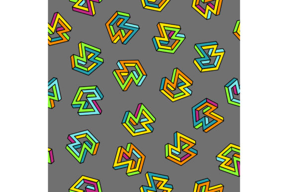 Vector Pattern 80s. Seamless Background.