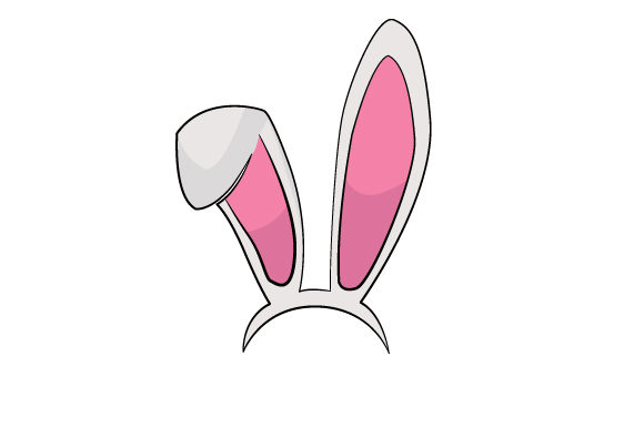 Easter Bunny Ears SVG Cut file by Creative Fabrica Crafts 