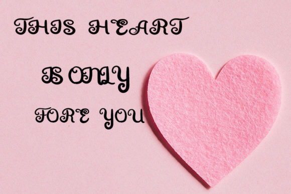 Because of You Font - Preview 1