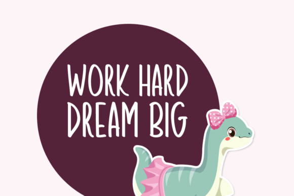 Cute Dinosaur Font - Preview 1