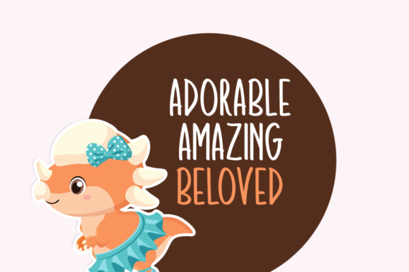 Cute Dinosaur Font - Preview 4