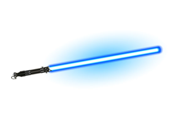 Fantasy Weapon Blue Light Laser Beam