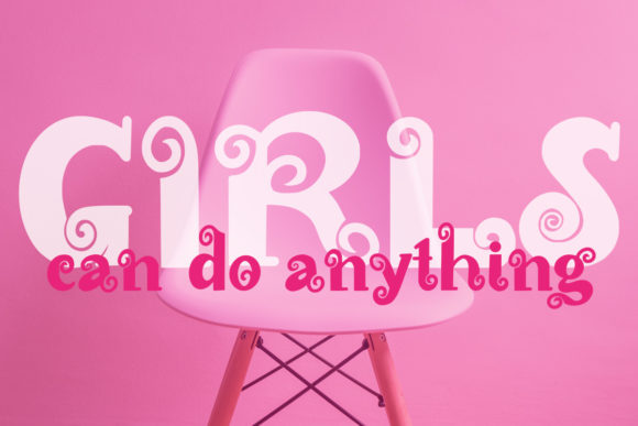 Gorgeous Swirls Font PNG with transparent background - Preview 1