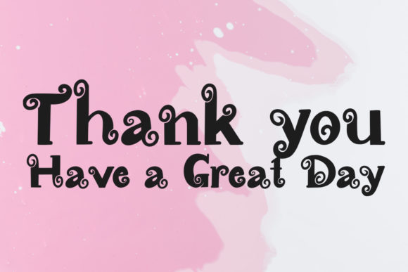 Gorgeous Swirls Font PNG with transparent background - Preview 5