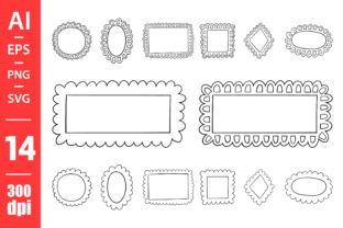 Hand Drawn Frames Clipart Graphic by Emil Timplaru Store · Creative Fabrica