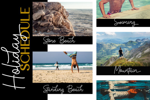 Le Santos Font PNG with transparent background - Preview 1