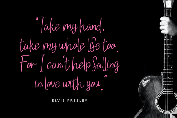 Loving February Font PNG with transparent background - Preview 1