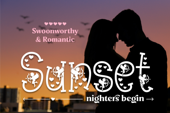 Nighters Font PNG with transparent background - Preview 2