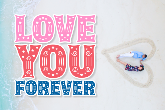 Rise Love Font PNG with transparent background - Preview 1
