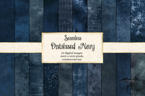 Seamless Distressed Navy Textures