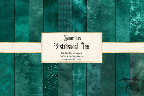Seamless Distressed Teal Textures