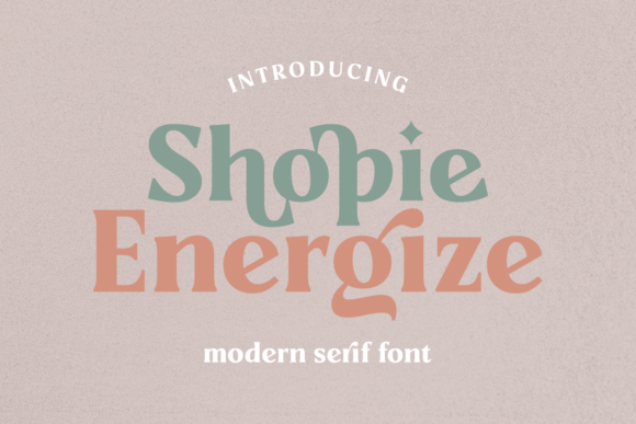 Shopie Energize Font PNG with transparent background - Preview 1