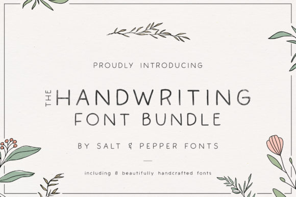 The Handwriting Bundle Font by Salt and Pepper Fonts · Creative Fabrica font preview