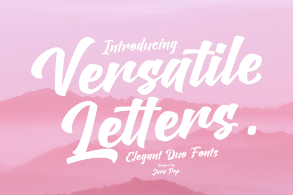 Versatile Letters Duo Script Fonts