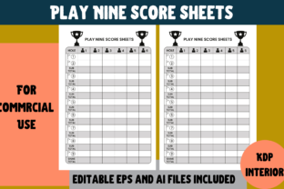 Play Nine Score Sheets | KDP Interior