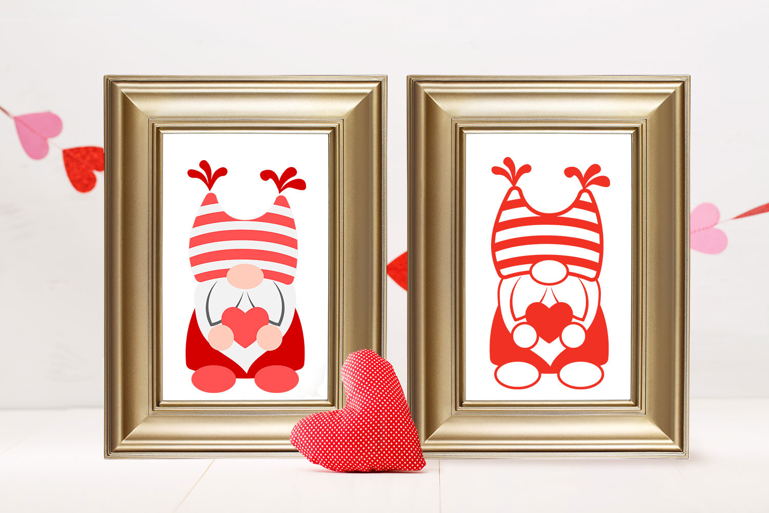 Valentine Gnome Holding Heart SVG Graphic by DesignedByGeeks · Creative ...