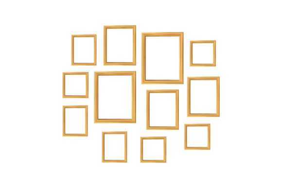 Wooden Frames for Family Photo Collage