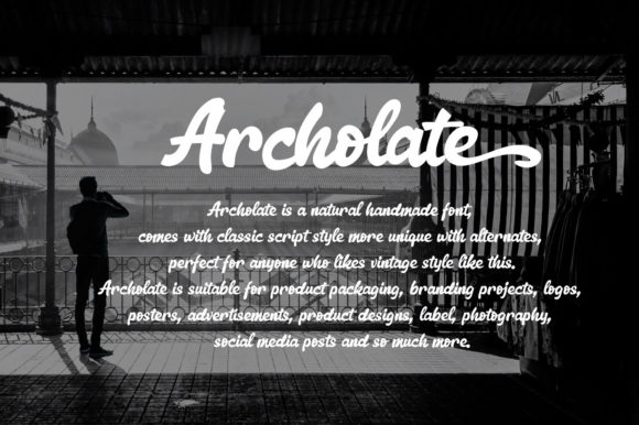 Archolate Script Font - Preview 3