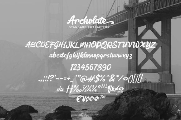Archolate Script Font - Preview 4