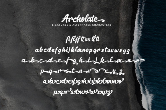Archolate Script Font - Preview 5