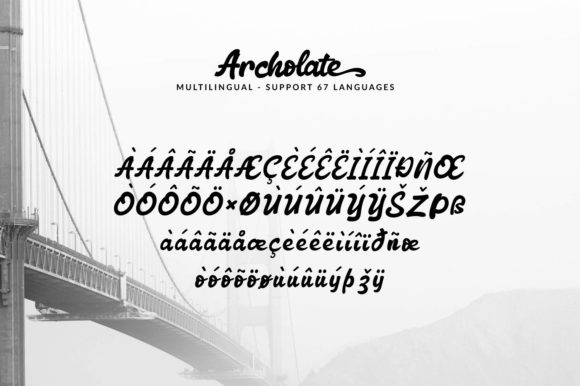 Archolate Script Font - Preview 6