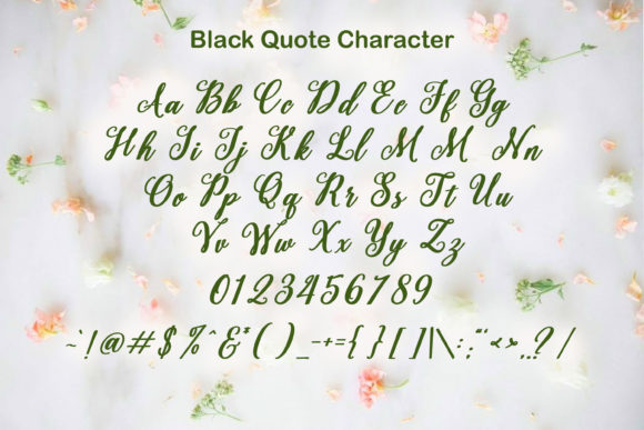 Black Quote Font - Preview 4
