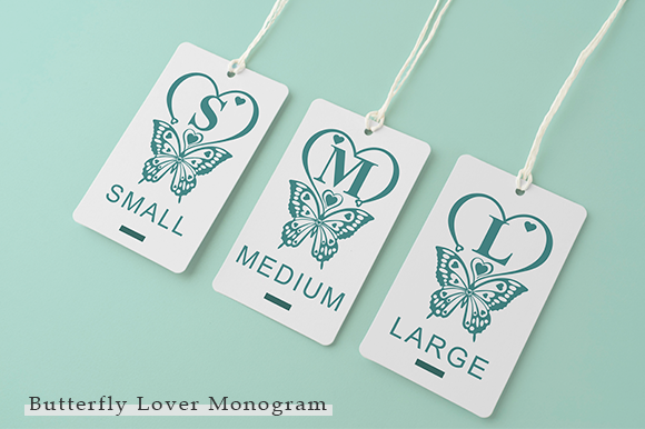 Butterfly Lover Monogram Font - Preview 3