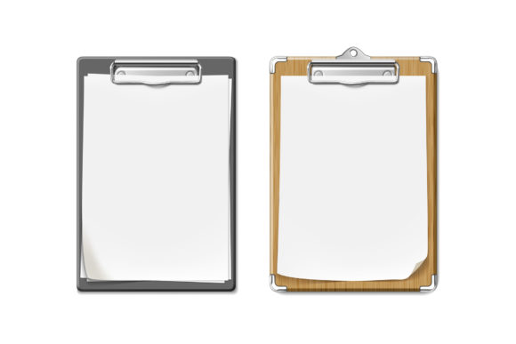 Clip Board with Wooden and Plastic Desk