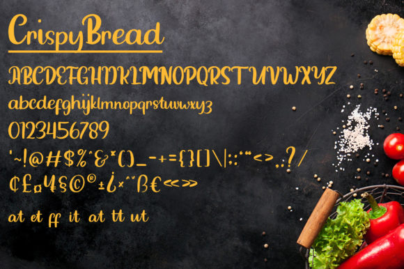 Crispy Bread Font - Preview 4