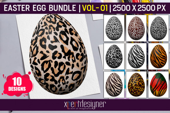 Easter Egg Mega Bundle Vol - 01 Bundle · Creative Fabrica