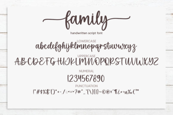 Family Font PNG with transparent background - Preview 6