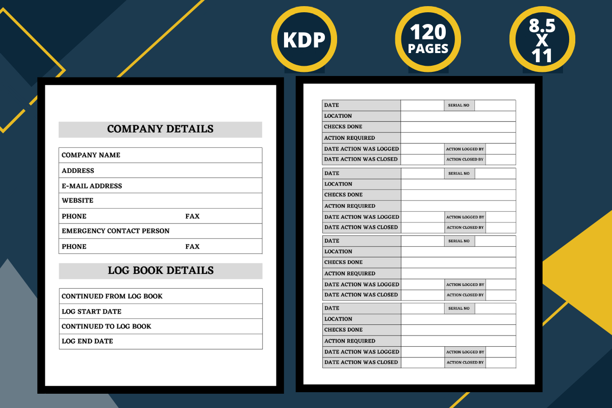 Fire Safety Log Book Graphic by Abderrazak Srd · Creative Fabrica