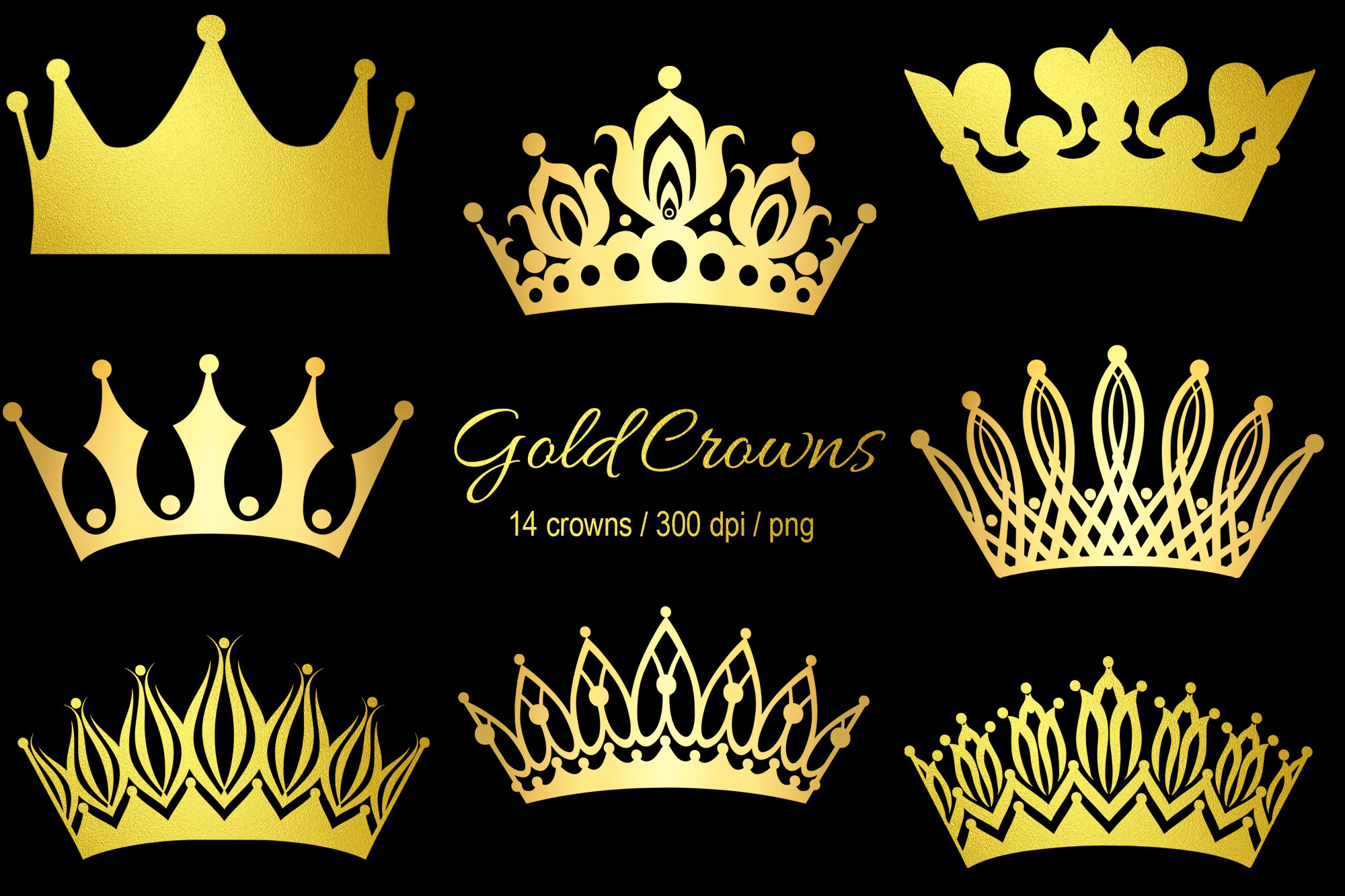 Gold Princess Crowns and Tiaras