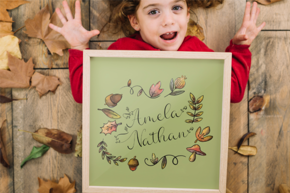 Leafdream Font PNG with transparent background - Preview 4
