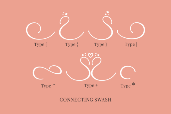 Pinky Swan Font PNG with transparent background - Preview 3