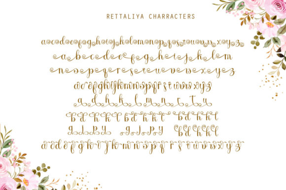 Ratteliya Font PNG with transparent background - Preview 4