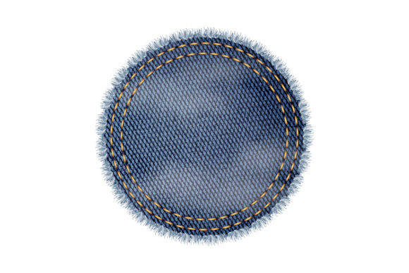 Round Denim Shape Accessory for Fix