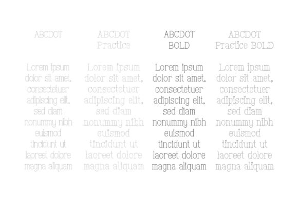 ABC Dot Practice Bold Font - Preview 2